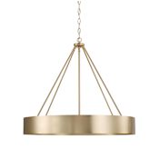 Capital Lighting Weller 4 Light 28" Wide Ring Chandelier Matte Brass