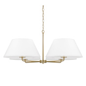 Capital Lighting Parson 4 Light 39" Wide Chandelier Matte Brass