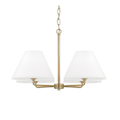 Capital Lighting Parson 4 Light 27" Wide Chandelier Matte Brass