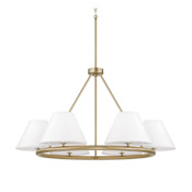 Capital Lighting Parson 6 Light 35" Wide Ring Chandelier Matte Brass