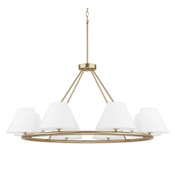 Capital Lighting Parson 8 Light 45" Wide Ring Chandelier Matte Brass