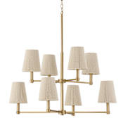 Capital Lighting Mira 8 Light 38" Wide Chandelier Matte Brass