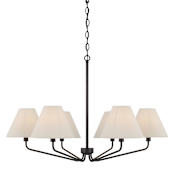 Capital Lighting Chadwick 6 Light 34" Wide Chandelier Espresso