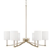 Capital Lighting Ingrid 6 Light 32" Wide Chandelier Matte Brass
