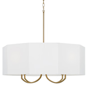 Capital Lighting Adrian 4 Light 30" Wide Drum Chandelier Aged Brass