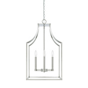Capital Lighting Wright 4 Light 15" Wide Chandelier Polished Nickel