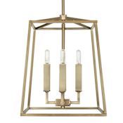 Capital Lighting Thea 4 Light 12" Wide Taper Candle Pendant Aged Brass