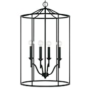 Capital Lighting Peyton 4 Light 18" Wide Pendant Matte Black