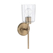 Capital Lighting Greyson 16" Tall Bathroom Sconce Aged Brass