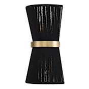 Capital Lighting Cecilia 2 Light Sconce Black Rope / Patinaed Brass