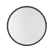 Capital Lighting 31" Diameter Circular Metal Framed Accent Mirror Carbon Grey / Grey Iron