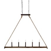 Capital Lighting 5 Light 45" Wide Chandelier Nordic Grey