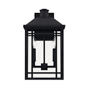 Capital Lighting Braden 2 Light 17" Tall Outdoor Wall Sconce Black
