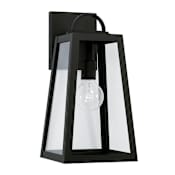Capital Lighting Leighton 16" Tall Outdoor Wall Sconce with Medium E26 Bulb Base Black