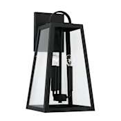 Capital Lighting Leighton 3 Light 20" Tall Outdoor Wall Sconce Black