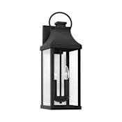 Capital Lighting Bradford 2 Light 21" Tall Outdoor Wall Sconce Black