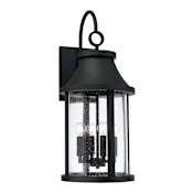 Capital Lighting Bridger 4 Light 28" Tall Outdoor Wall Sconce Black