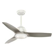 Casablanca Wisp 44" Indoor Ceiling Fan - Blades, Remote, and LED Light Kit Included Fresh White