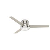Casablanca Commodus 54" 3 Blade LED Indoor Ceiling Fan with Wall Control Included Brushed Nickel