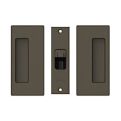 Cavilock CL200 Bi-Parting Mate Passage Pocket Door Set for 1-3/8 Inch Door Thickness Oil Rubbed Bronze