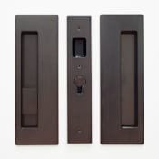 Cavilock Magnetic Privacy Pocket Door Pull Set with LH Snib / RH Passage for 1-3/8 Inch Thick Doors Oil Rubbed Bronze