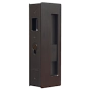 Cavilock Magnetic Latching Privacy Pocket Door Pull for 1-3/4 Inch Door Thickness Oil Rubbed Bronze