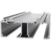 Cavity Sliders 12 Foot Heavy Duty Aluminum Top Wall Mount Double Sliding Door Track for 1-3/4" Doors N/A