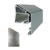 Cavity Sliders 6 Foot Heavy Duty Aluminum Wall Mount Door Track Clear Anodized