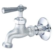 Central Brass Single Handle Wall Mounted Bathroom Faucet with Lever Handle Rough Chrome