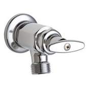 Chicago Faucets Wall Mounted Inside Sill Faucet with Removable Tee Handle Chrome