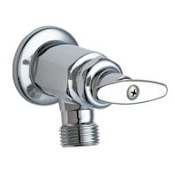 Chicago Faucets Wall Mounted Inside Sill Faucet with Tee Handle Chrome