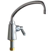 Chicago Faucets Commercial Grade Single Hole Laundry / Service Faucet with Lever Handle Chrome