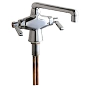 Chicago Faucets Commercial Grade Single Hole Laundry / Service Faucet with Lever Handles Chrome