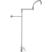Chicago Faucets Deck Mounted Utility Faucet with Lever Handle and 21-1/4" Full-Flow Swing Spout Chrome