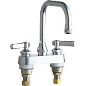 Chicago Faucets Commercial Grade Laundry / Service Sink Faucet with Lever Handles Chrome