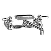 Chicago Faucets Wall Mounted Utility / Service Faucet with Lever Handles - Commercial Grade Chrome