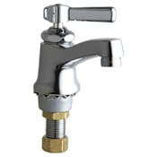 Chicago Faucets Single Supply Hot Water Basin Faucet with Lever Handle - Single Hole Installation Chrome