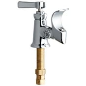 Chicago Faucets Drinking Fountain Faucet with Self-Closing Lever Handle Chrome