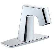 Chicago Faucets EQ Angular 0.5 GPM Centerset Bathroom Faucet with Single Supply Chrome
