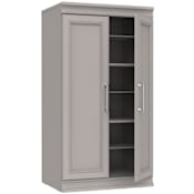 ClosetMaid Modular Storage 21"W x 40"H 12 Compartment Cubby End Table Storage Unit Cabinet Smoky Taupe