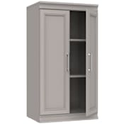 ClosetMaid Modular 21" Wide 3 Shelf 2 Door Cabinet Storage Floor Standing Cabinet Smoky Taupe