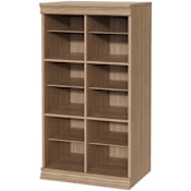 ClosetMaid Modular Tower 21-1/2"W Multi Compartment Closet Storage System Shelf Unit Sand