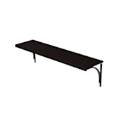 ClosetMaid Premium 48"W Solid Wood Wall Mount Display Decor Shelf Espresso