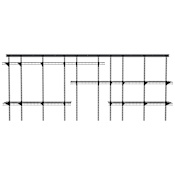 ClosetMaid Heavy Duty ShelfTrack Adjustable 4 to 12 Foot Wide Steel Wire Vinyl Coated Garage Storage Organization System with 4 Shelves Black