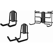 ClosetMaid Heavy Duty Kit of (3) Wall Mount Garage Storage Lawn Equipment Hook Kit Black