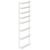 ClosetMaid Deluxe 72" H x 19" W 8 Tier Wall / Door Mount Ventilated Wire Cabinet Pantry Storage Rack White