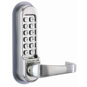 Codelocks Leverset Keypad from the 500 Series with Holdback Stainless Steel