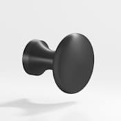 Colonial Bronze 116 Series 1-1/8" Round Flat Disc Luxury Solid Brass Cabinet / Drawer Knob - Made in USA Matte Graphite