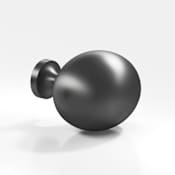 Colonial Bronze 198 Series 1-1/4" Oval Egg Farmhouse Luxury Solid Brass Cabinet / Drawer Knob / Made in USA Matte Graphite