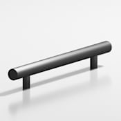 Colonial Bronze 247 Series 6" Center to Center Luxury Solid Brass Round Bar Cabinet Handle / Drawer Pull - Made in USA Matte Graphite